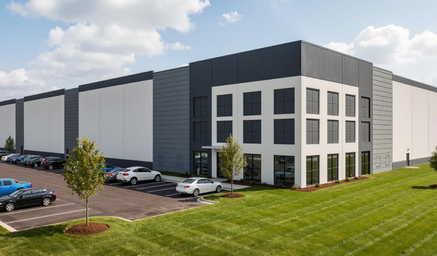 Front elevation rendering of 805 N Wilson Ave office entrance